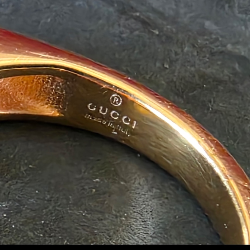 🩷🩷🩷GUCCI Crystal Logo Necklace + Ring Set • Rose Gold • Pavé Bling - Picture 13 of 14